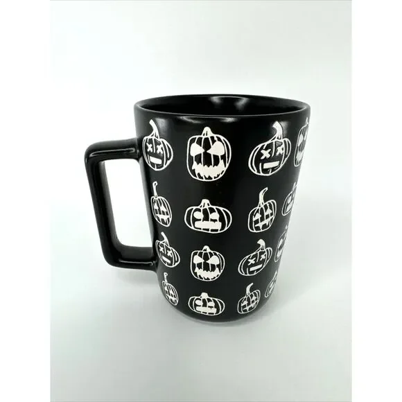MRKT Market Finds Jack‎ O'Lantern Halloween Black Coffee Mug Pumpkin - Picture 2 of 6